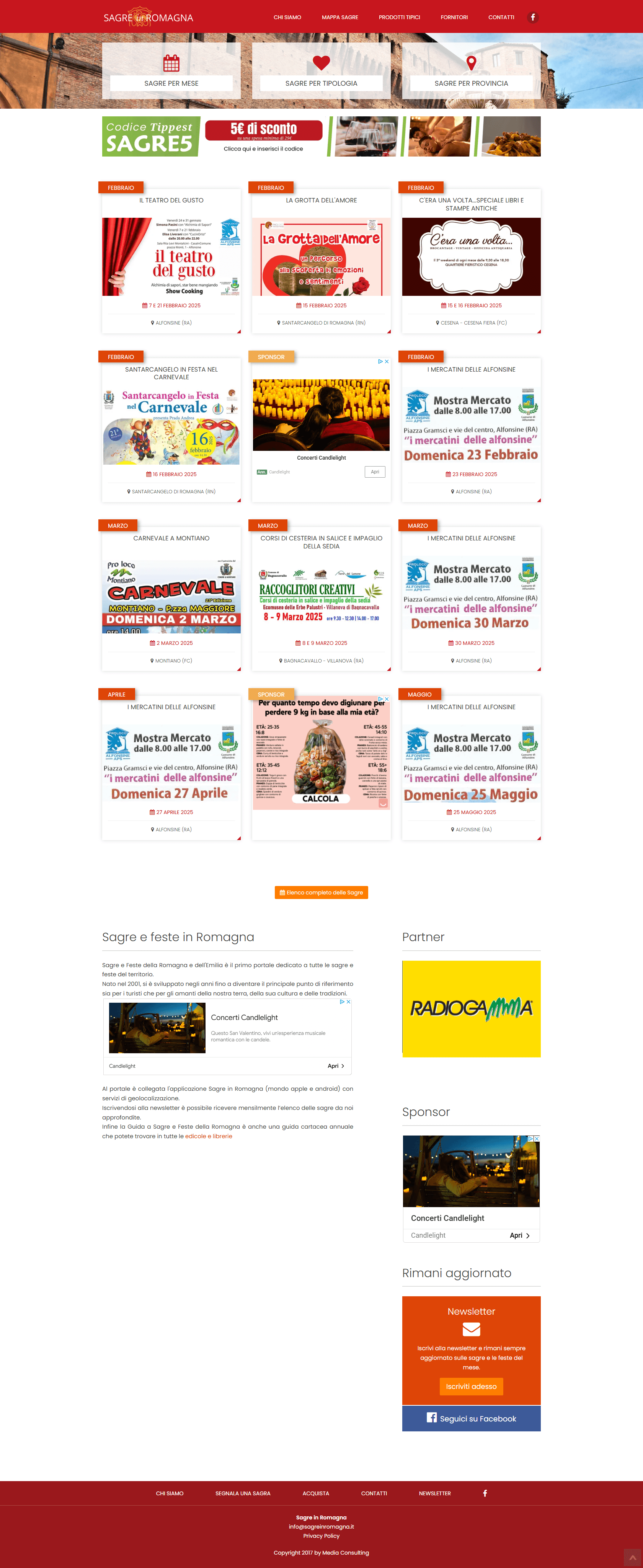 home page sagre in romagna