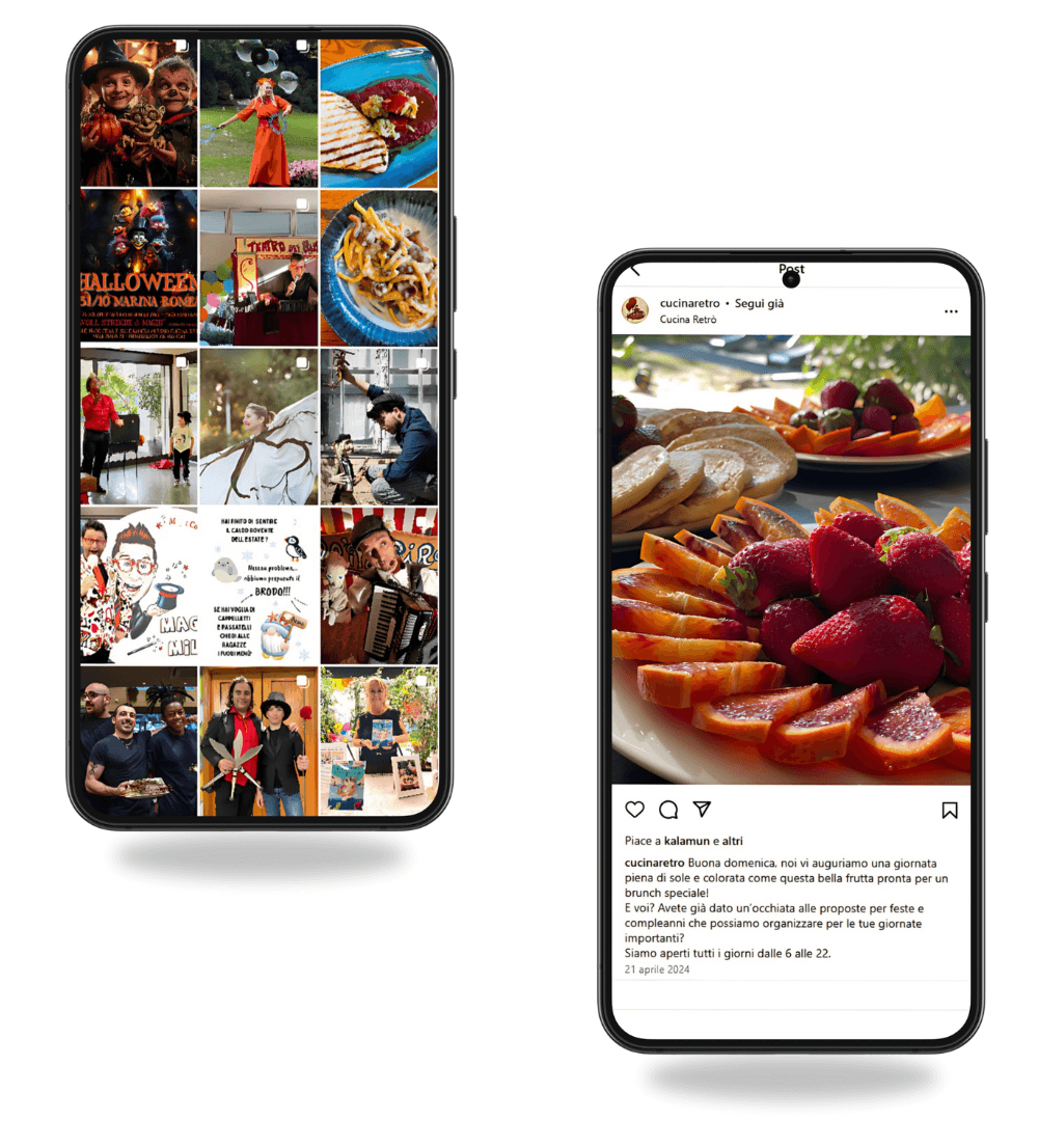 schermata profilo social de la cucina retro a marina romea