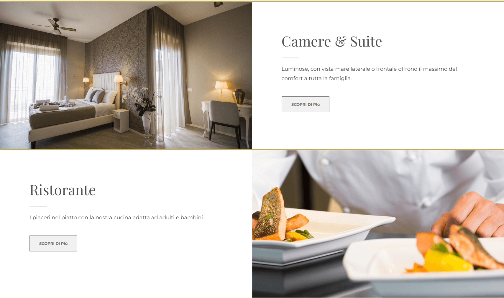 home page del sito dell'hotel lady mary