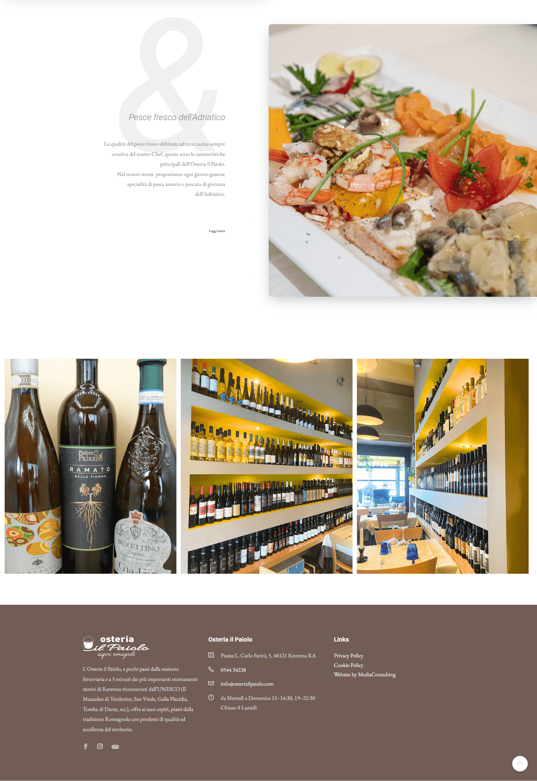 home page osteria paiolo