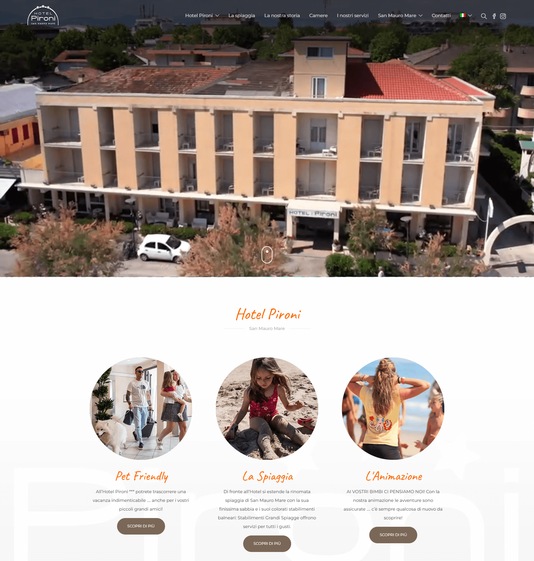 homepage hotel pironi